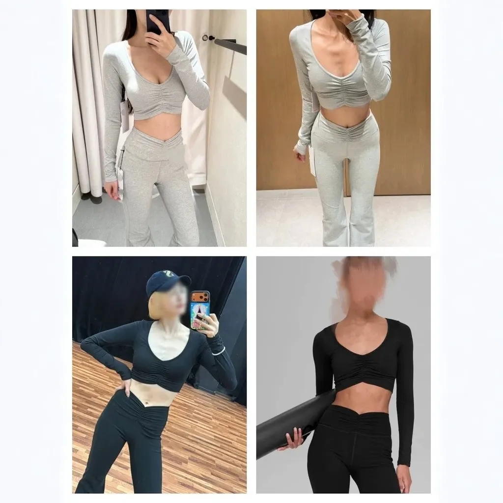 Ensemble yoga crop top