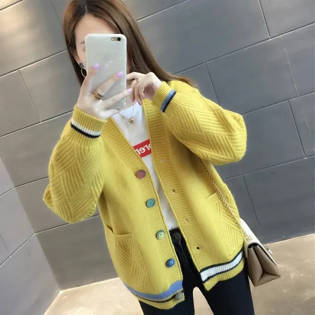 Cardigan en maille torsadée