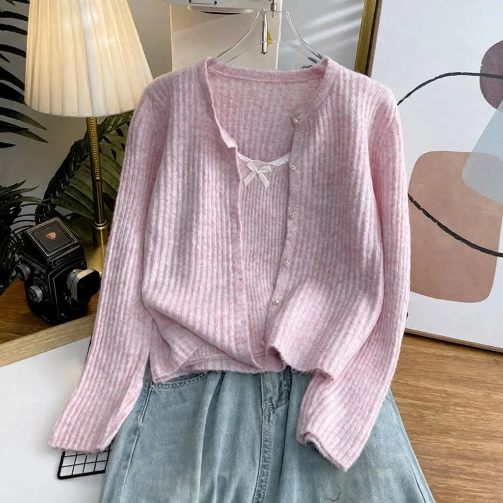 Ensemble cardigan et caraco