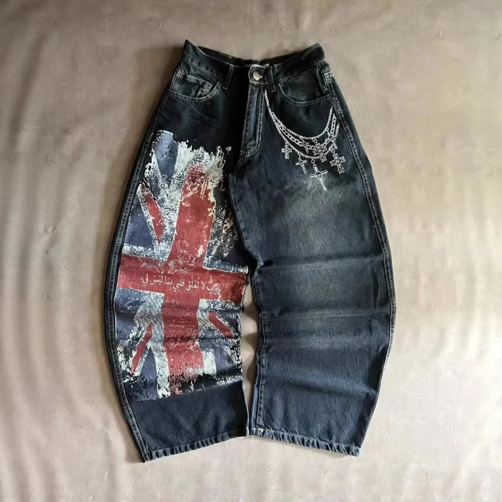 Jean baggy délavé
