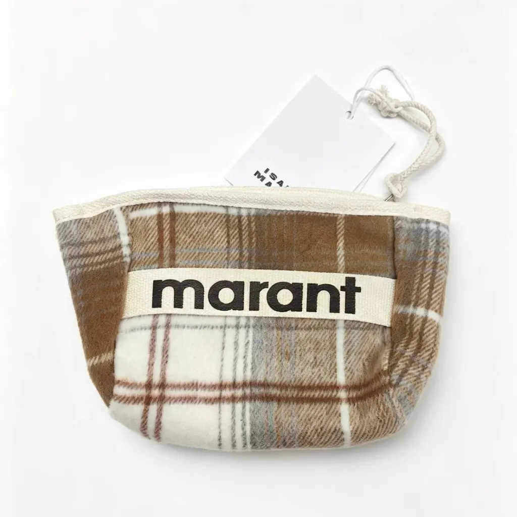Pochette Isabel Marant à carreaux