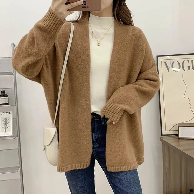 Cardigan ouvert en maille