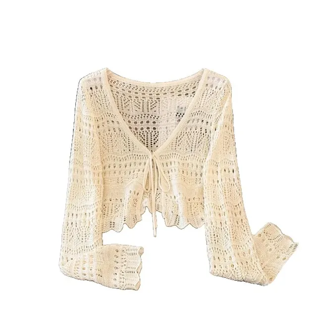 Cardigan court en crochet