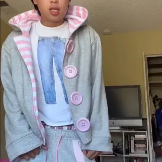 Veste à capuche réversible