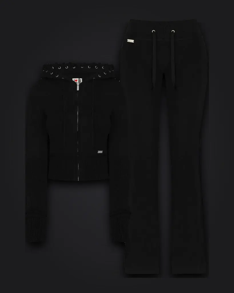 Ensemble hoodie pantalon flare