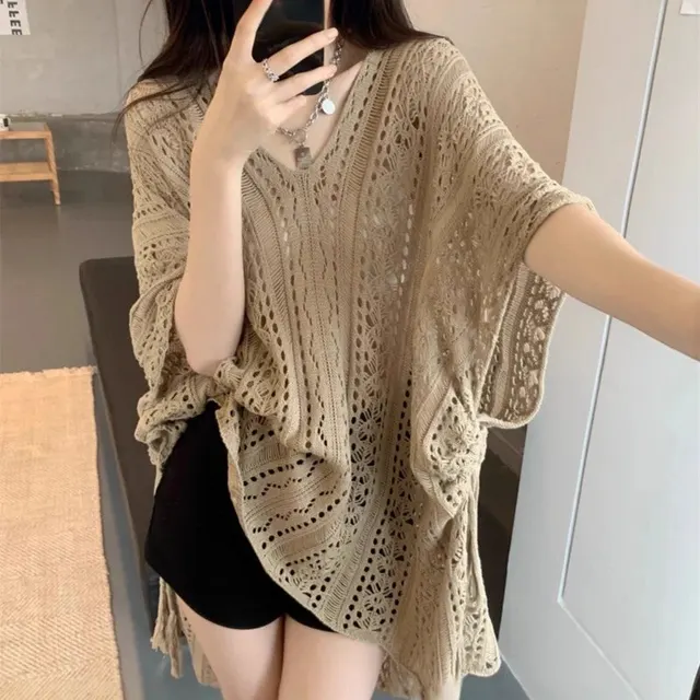 Top ajouré en crochet