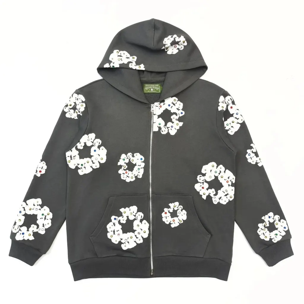 Hoodie Denim Tears Cotton Wreath