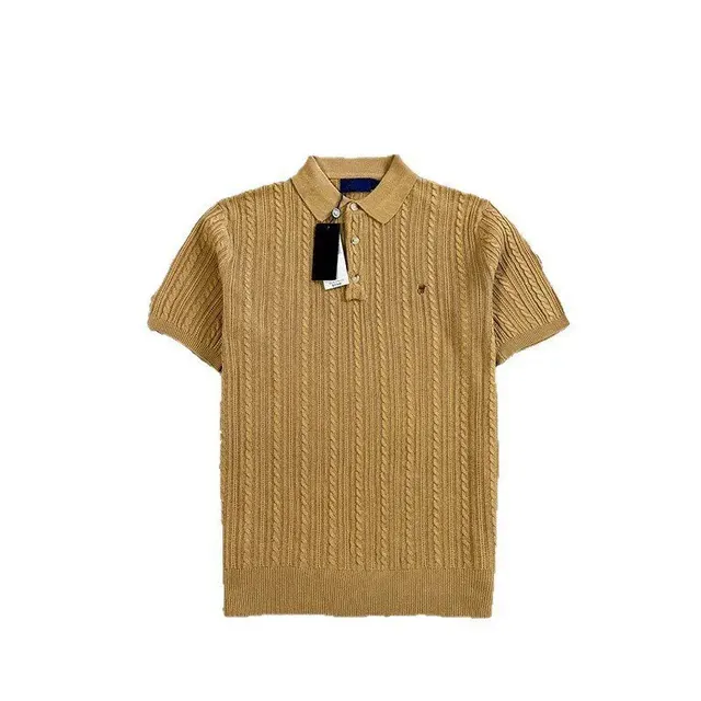 Polo en maille torsadée