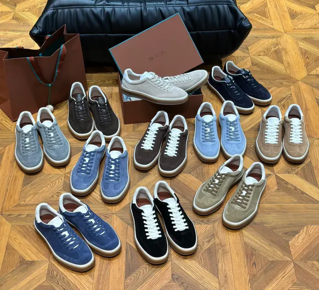 Baskets Loro Piana en daim