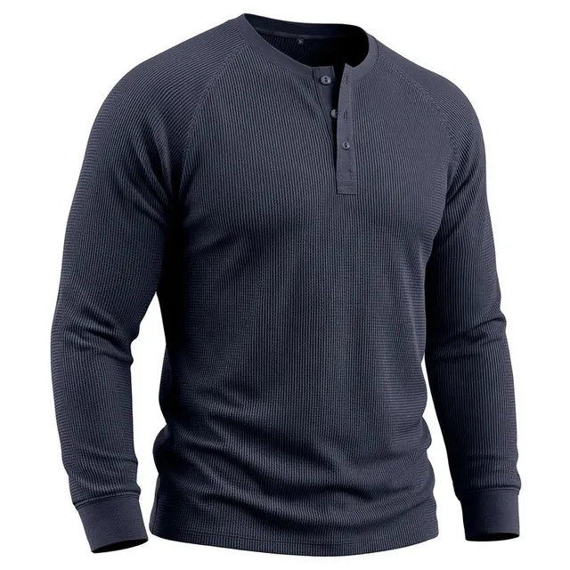 T-shirt Henley manches longues