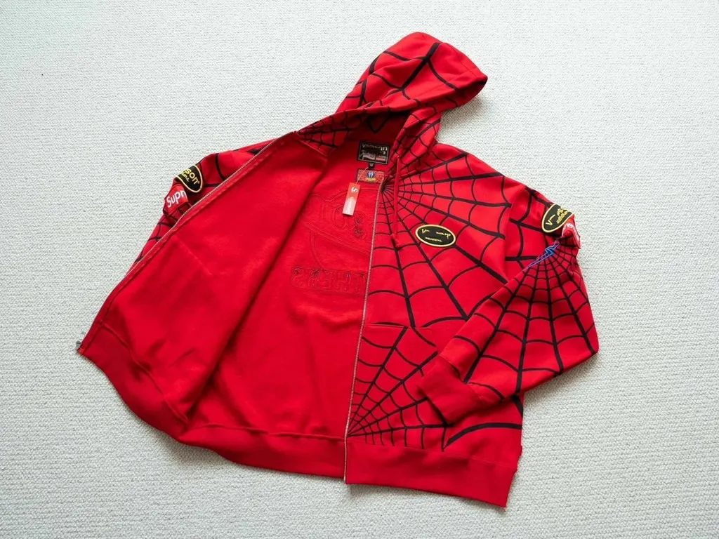 Hoodie Supreme Vanson Spider Web