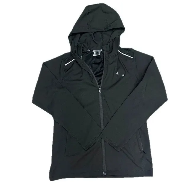 Coupe-vent zippé à capuche