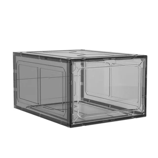 Boîte à chaussures magnétique transparente