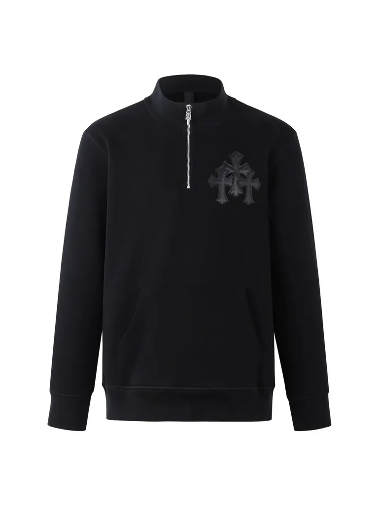 Sweat Chrome Hearts demi-zip