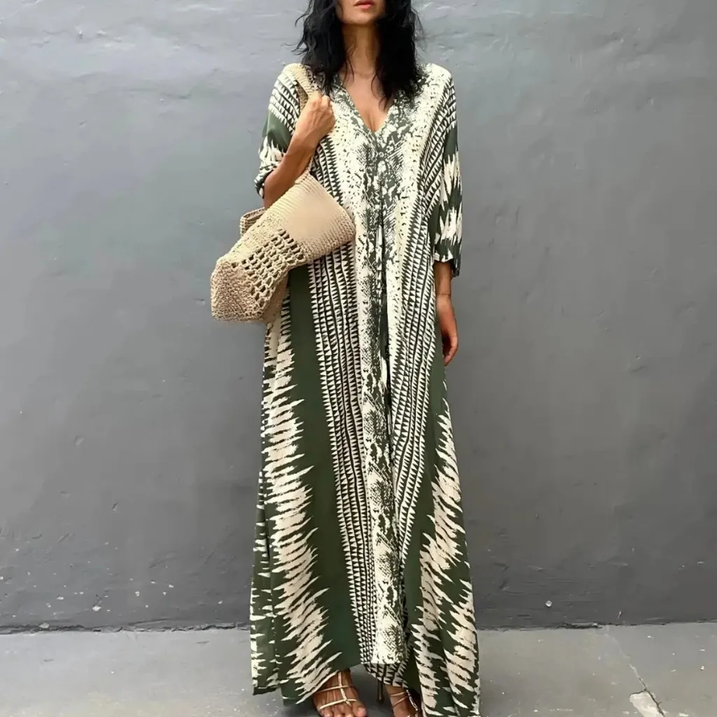 Robe caftan de plage