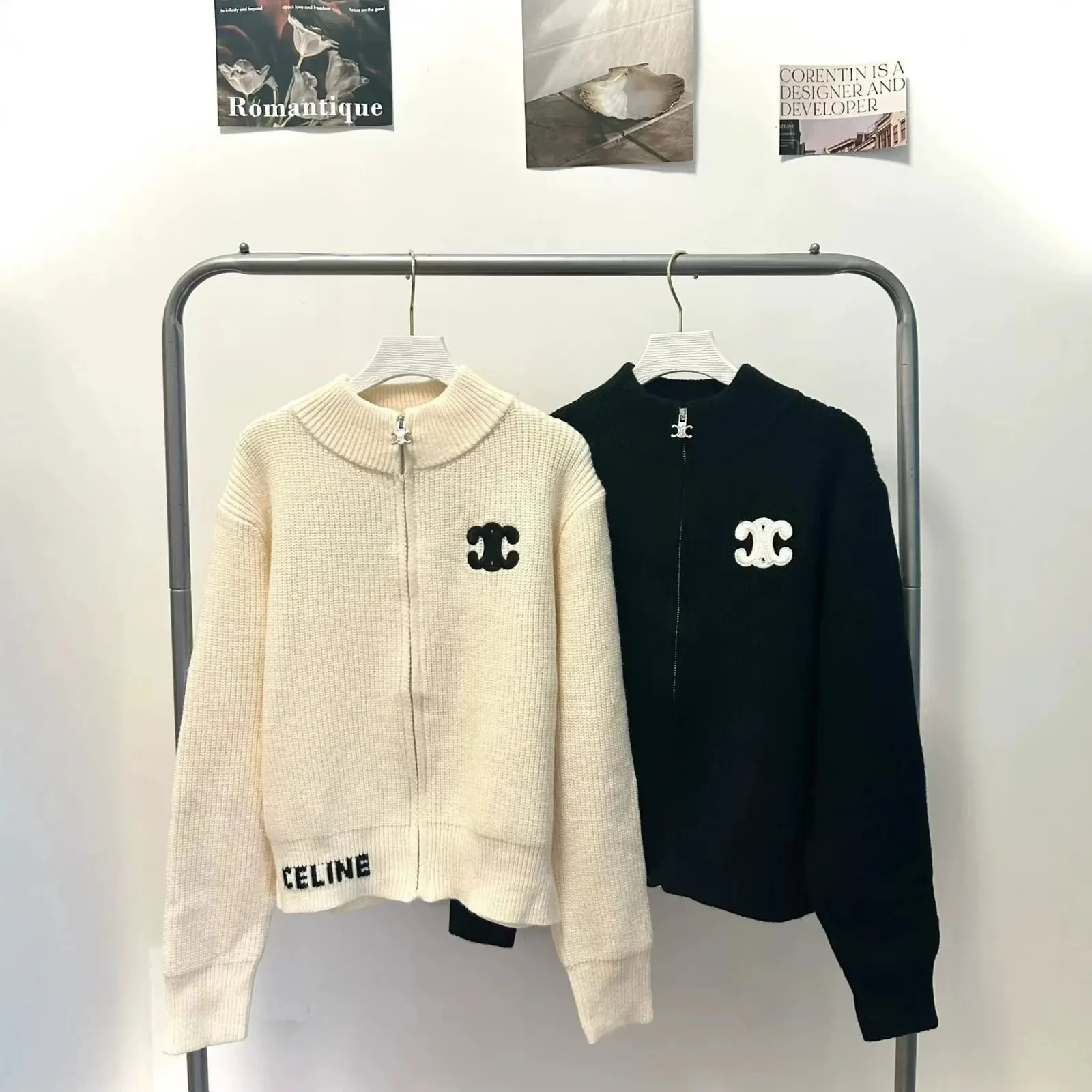 Cardigan zippé Celine