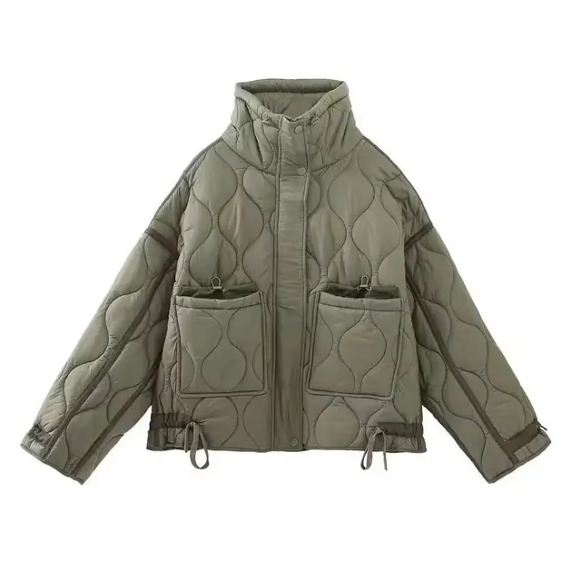 Veste matelassée col montant